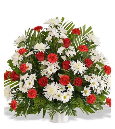 Tradional Red & White Sympathy Tradional Red & White Sympathy