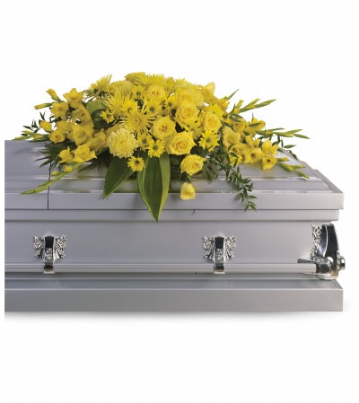 Graceful Yellows Grandeur Casket Spray Graceful Yellows Grandeur Casket Spray