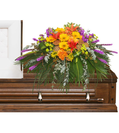 Radiant Medley Casket Spray Radiant Medley Casket Spray