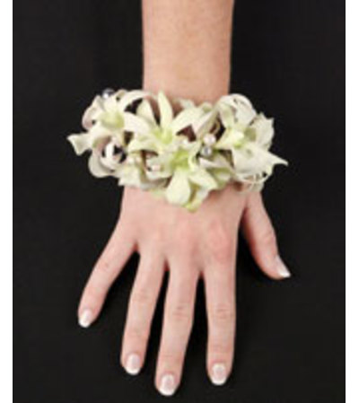 White Orchid Wrist Corsage White Orchid Wrist Corsage