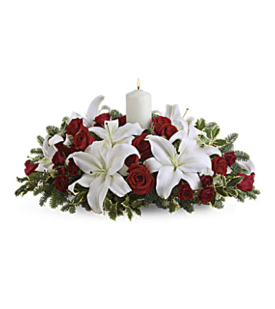 Luminous Lilies Centerpiece T128-3 Luminous Lilies Centerpiece T128-3