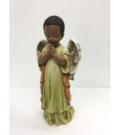 Resin Praying Black Angel Resin Praying Black Angel