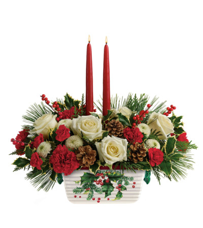 HOLLY CENTERPIECE HOLLY CENTERPIECE