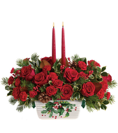 TF Holly Glow Centerpiece TF Holly Glow Centerpiece