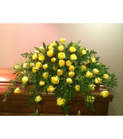 Yellow Yellow Rose Casket Spray Yellow Yellow Rose Casket Spray