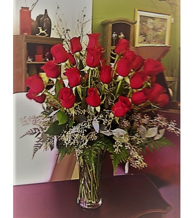 2 dozen Red Freedom Roses Designed 2 dozen Red Freedom Roses Designed
