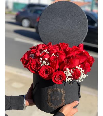 Red Rose Box Bouquet Red Rose Box Bouquet