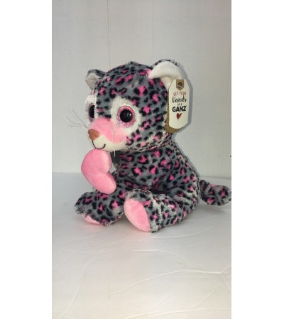 Lovie the leopard (gray and pink) Lovie the leopard (gray and pink)