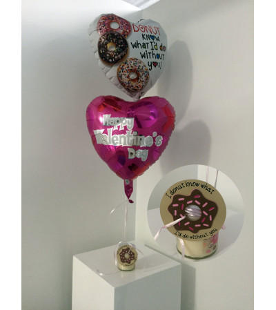 "Donut know what I'd do without you" Valentine's Day Balloon Set "Donut know what I'd do without you" Valentine's Day Balloon Set