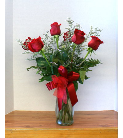 Lush Half Dozen Roses Lush Half Dozen Roses