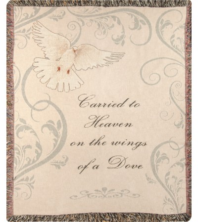 Tapestry Throw - Carried To Heaven Tapestry Throw - Carried To Heaven
