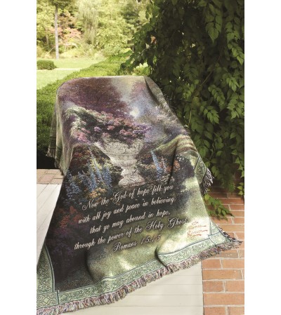 Tapestry Throw - The Garden Of Hope Tapestry Throw - The Garden Of Hope