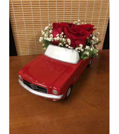 Red '65 Ford Mustang Red '65 Ford Mustang