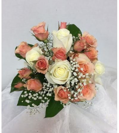 Prom BVP10 - Just Peachy Bouquet (pick up only) Prom BVP10 - Just Peachy Bouquet (pick up only)