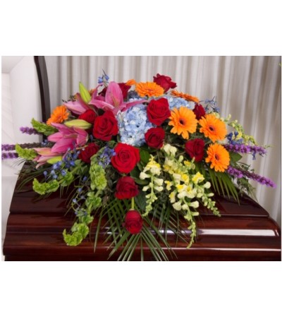 Glorious Garden- Casket Spray 3 Glorious Garden- Casket Spray 3