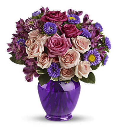 Purple Medley Bouquet with Roses Purple Medley Bouquet with Roses