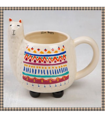 Llama Mug-Folk Art Llama Mug-Folk Art