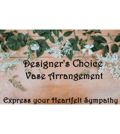 Vase Arrangement-Designer's Choice Sympathy Vase Arrangement-Designer's Choice Sympathy