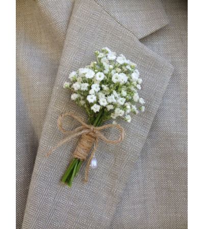 Baby's Breathe Boutonniere Baby's Breathe Boutonniere