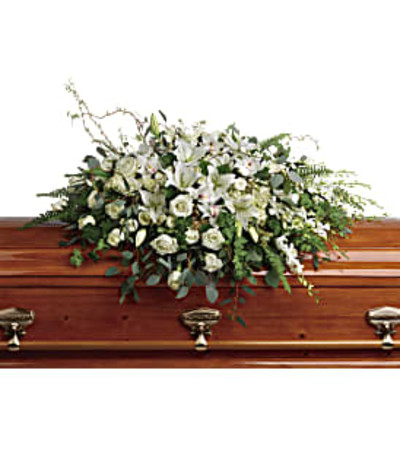 Grandest Glory Casket Spray White Grandest Glory Casket Spray White
