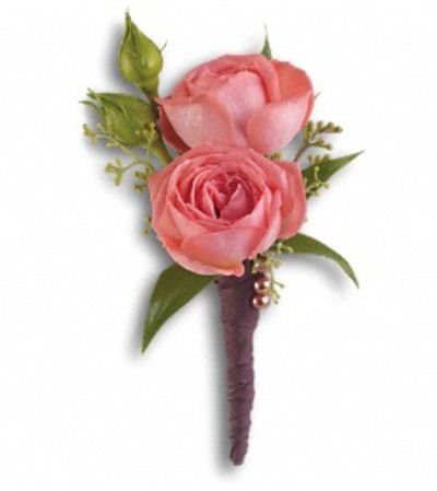 The Spray Rose Simplicity Boutonniere The Spray Rose Simplicity Boutonniere