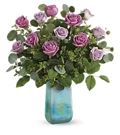 One Dozen Watercolor Roses Bouquet One Dozen Watercolor Roses Bouquet