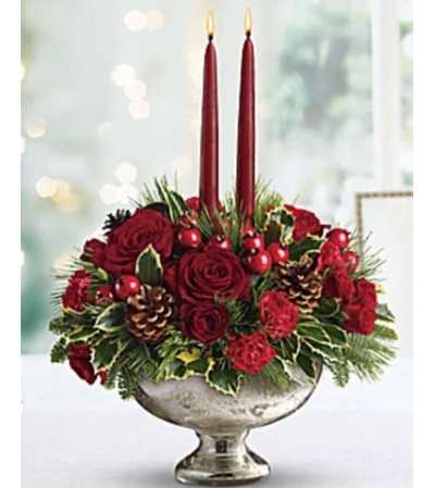 Vintage Style Christmas Centerpiece Vintage Style Christmas Centerpiece