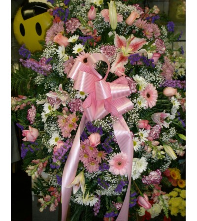 REMEMBRANCE PURPLE STANDING SPRAY REMEMBRANCE PURPLE STANDING SPRAY
