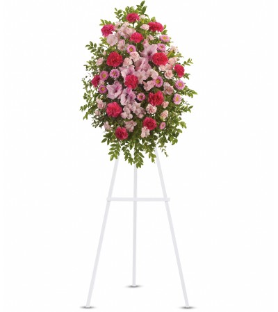 Pink Tribute Standing Spray Pink Tribute Standing Spray