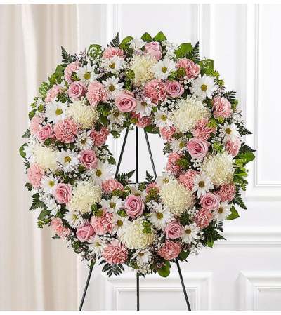 Wreath-Pink and White Wreath-Pink and White