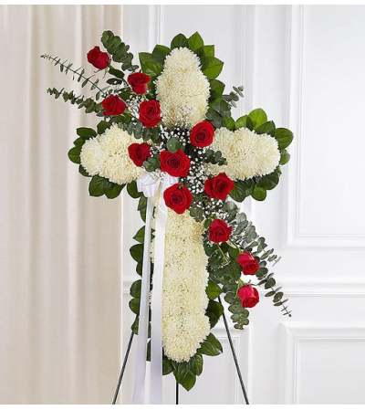 Cross-Red & White Cross-Red & White