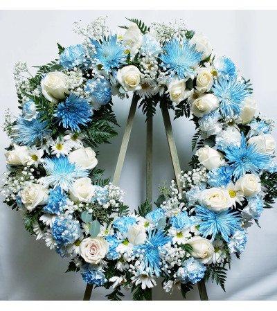 Wreath-Blue Mix Wreath-Blue Mix