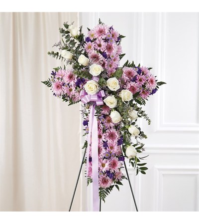 Cross-Lavender & White Cross-Lavender & White
