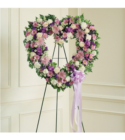 Open Heart-Lavender and White Open Heart-Lavender and White