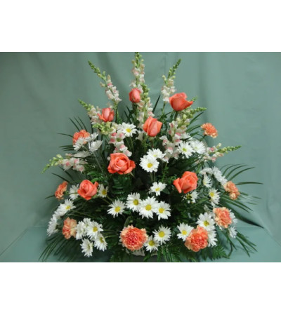 Floor Basket-Orange/Peach Floor Basket-Orange/Peach