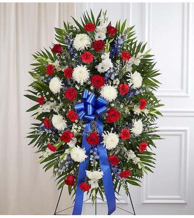 Standing Spray-Patriotic Colors Standing Spray-Patriotic Colors