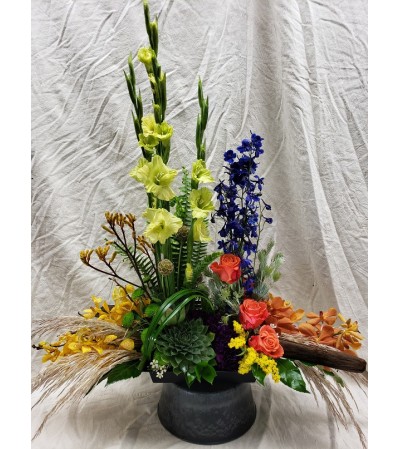FALL TONED SYMPATHY FLOWERS FALL TONED SYMPATHY FLOWERS