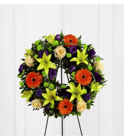 The Radiant Remembrance™ Wreath by FTD Flowers The Radiant Remembrance™ Wreath by FTD Flowers