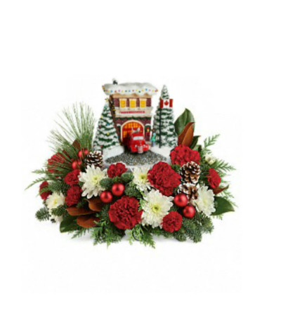 Thomas Kinkade's Fire Station with Carnations 2019 Thomas Kinkade's Fire Station with Carnations 2019