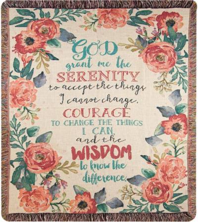Serenity Prayer Afghan/Throw Serenity Prayer Afghan/Throw