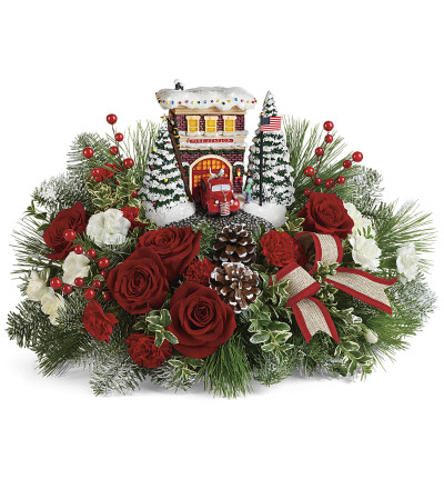 Kinkade's Festive Fire Station Kinkade's Festive Fire Station