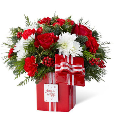 Jesus is the Gift of Christmas Bouquet Jesus is the Gift of Christmas Bouquet