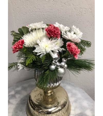 Silver Snow Bells Arrangement Silver Snow Bells Arrangement