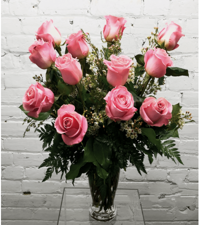 1 Dozen Pink Roses 1 Dozen Pink Roses