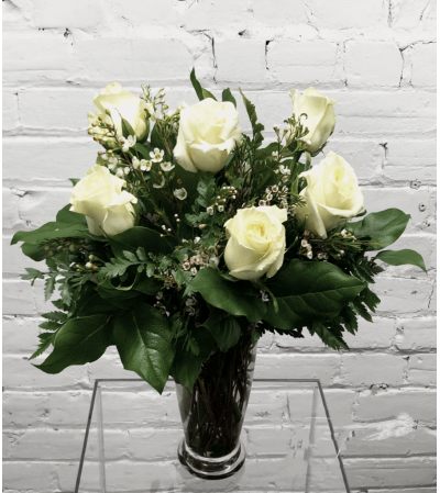 White Roses-1/2 Dozen White Roses-1/2 Dozen