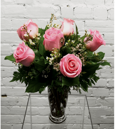 Pink Roses-1/2 Dozen Pink Roses-1/2 Dozen