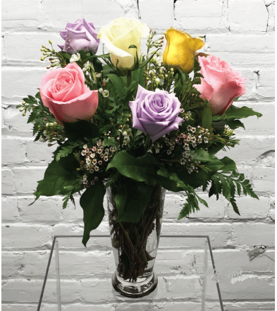 Mixed Roses-1/2 Dozen Mixed Roses-1/2 Dozen