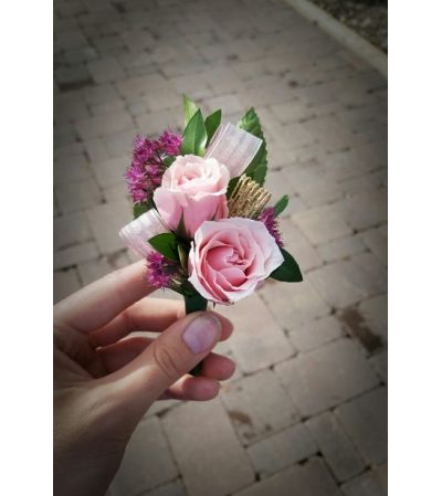 Blushing Charm Boutonniere Blushing Charm Boutonniere