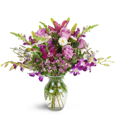 Jenning's Purple Paradise Orchid Bouquet Jenning's Purple Paradise Orchid Bouquet
