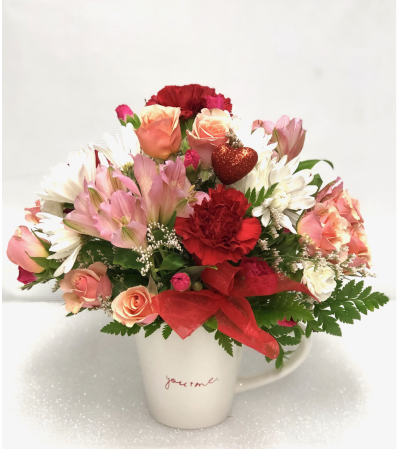 Valentine Love Mug Bouquet Valentine Love Mug Bouquet